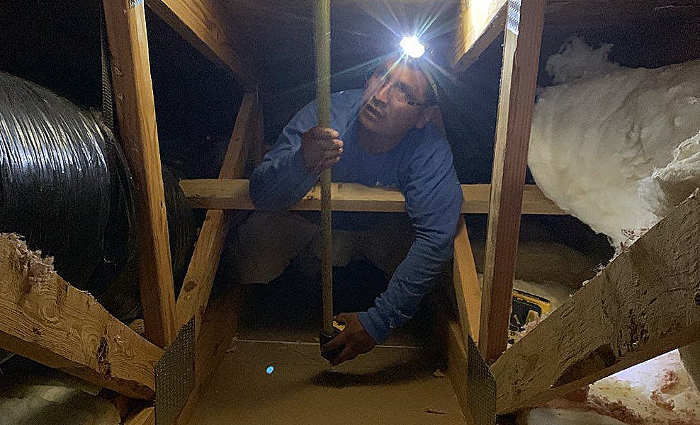 attic and roof insulation installation