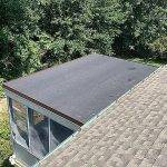 flat roof on sunroom