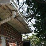 gutter bent needing repair