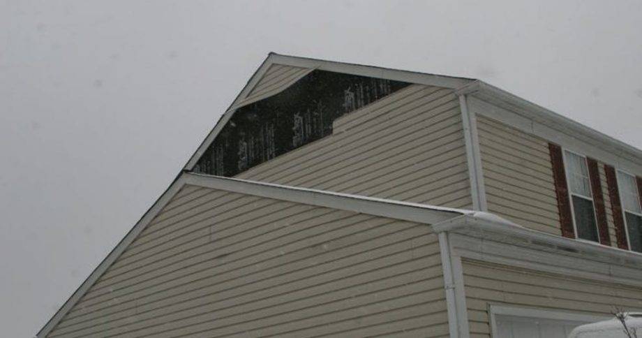 siding damage and repair for exterior