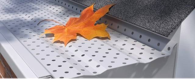 Gutter Guards with leaf