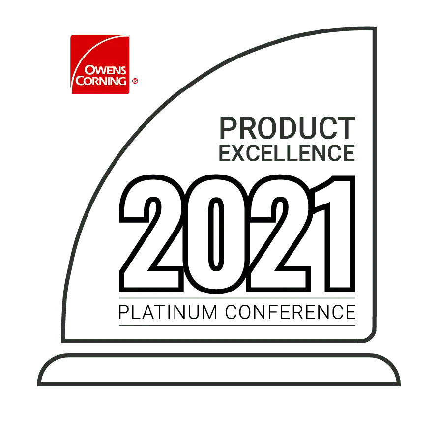 2021 Product excellence for Owens Corning