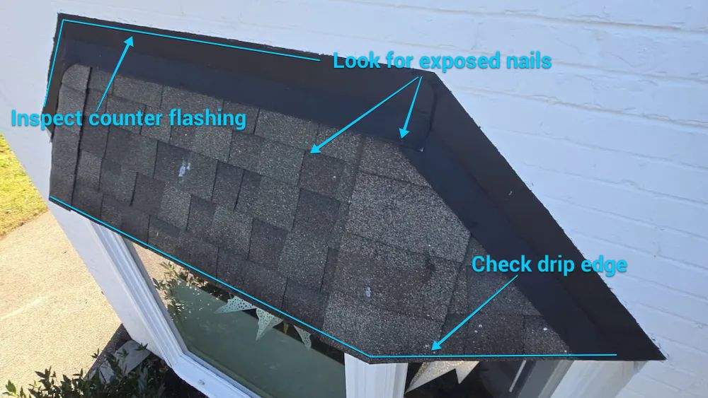 Why Is the Roof Over Your Bay Window Leaking? bay window leak from roof