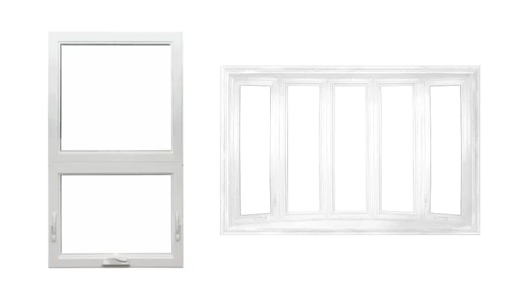 Two different kind of window replacement options.