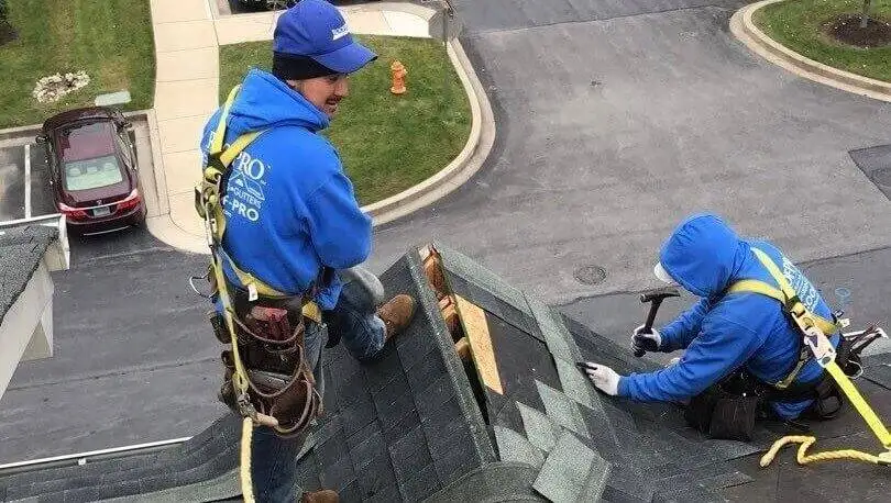 roof leak in heavy rain