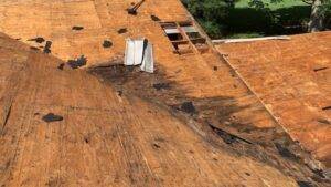 Roof Replacement Process Explained roof damage causing sagging