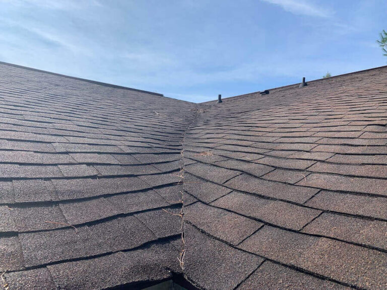 sagging roof shingles