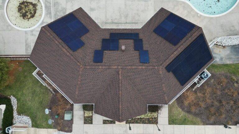 brown roof replacement solar pannels