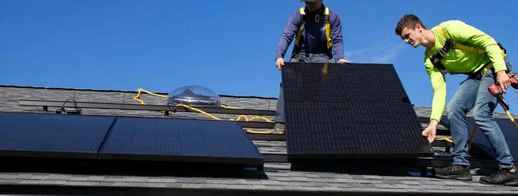 solar roofing installation