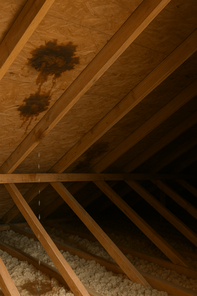 attic leak in maryland homes